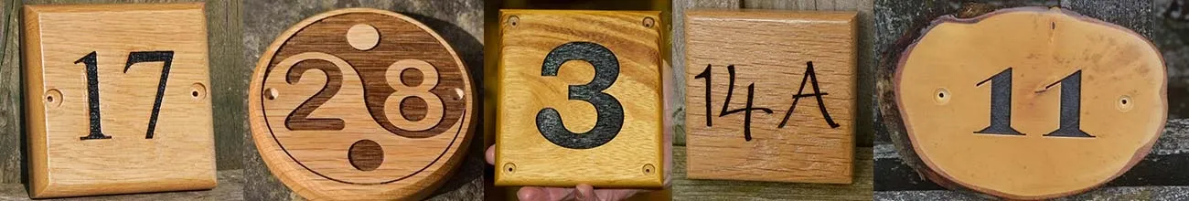 Wooden House Numbers