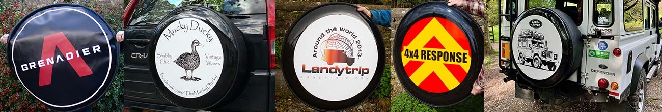 Personalised Wheel Covers With Full Colour Printed Images Made By The Sign Maker