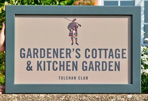 Full colour aluminium composite sign framed in painted hardwood. Painted Framed Business Sign