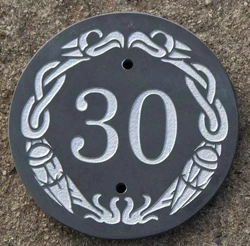 Slate House Number