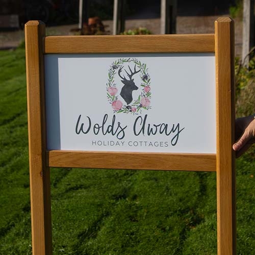 Oak Framed Entrance Sign