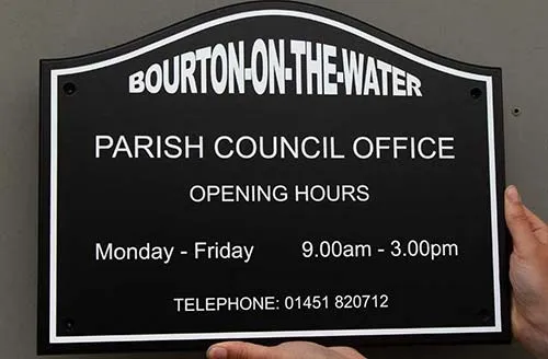 Painted sign board for shaped signs. Shaped & Painted Sign Board