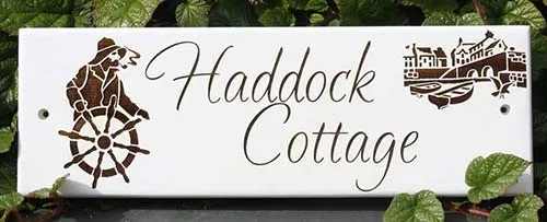 Ideal for small text or detailed images Painted & Laser Etched Sign