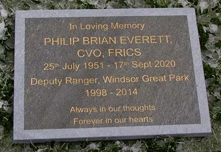 Slate Memorial with sandblasted border Lakeland Slate Memorial