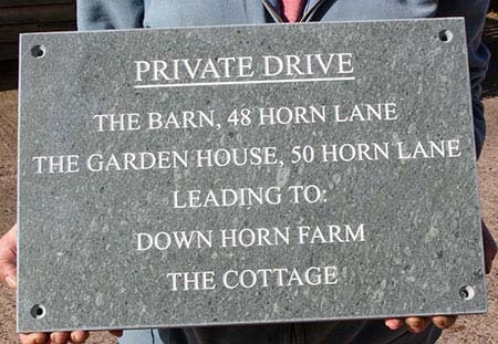 Lakeland Green Slate Lakeland Green Slate House Sign