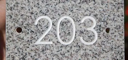 Granite House Number 203 Granite House Numbers 203