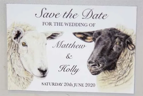 Ideal to send out before formal invitation. Save-The-Date Fridge Magnets