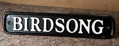 The aluminium lettering can be painted or polished. Cast Aluminium Name Plate