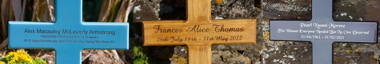 Wooden Memorial Crosses