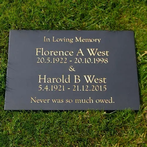 Husband and Wife Granite Memorial