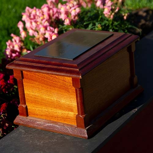 Mahogany Ashes Casket