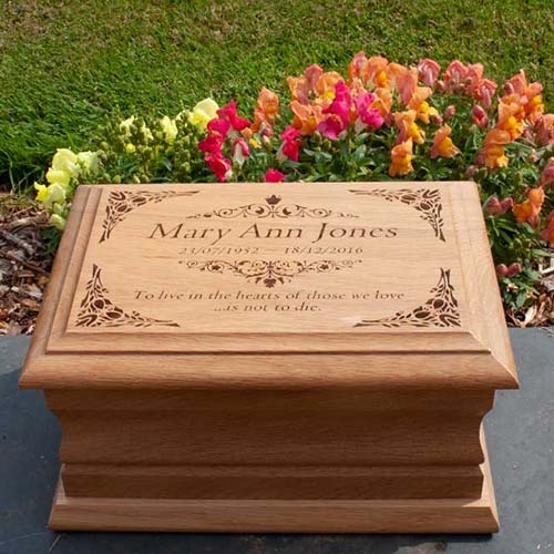 Oak Ashes Casket