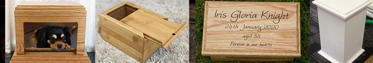 Ashes Caskets - Oak, Painted & Bamboo