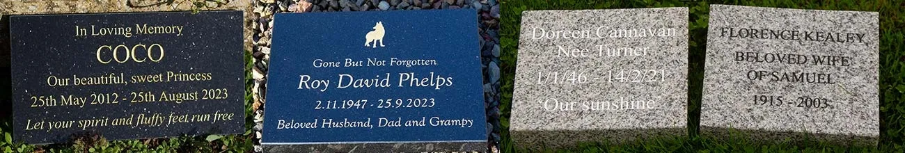 Granite Memorials - Cut to any size