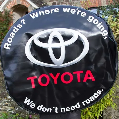 These can be made in any size. Printed Vinyl Fabric Wheel Cover