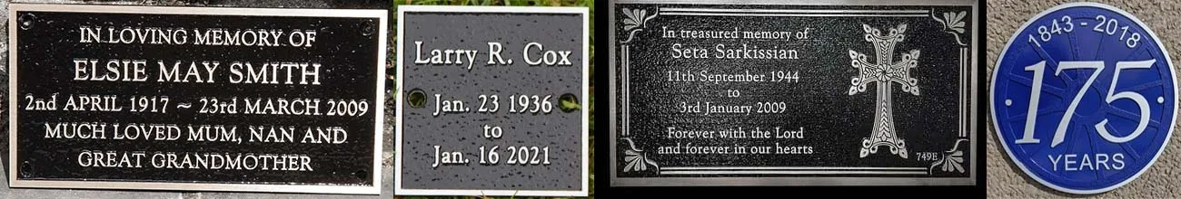 Cast Aluminium Plaques and Memorials