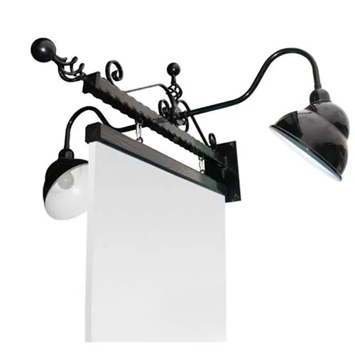 Powder coated either traditional black or silver. Swan Neck Cowl Lighting Kit