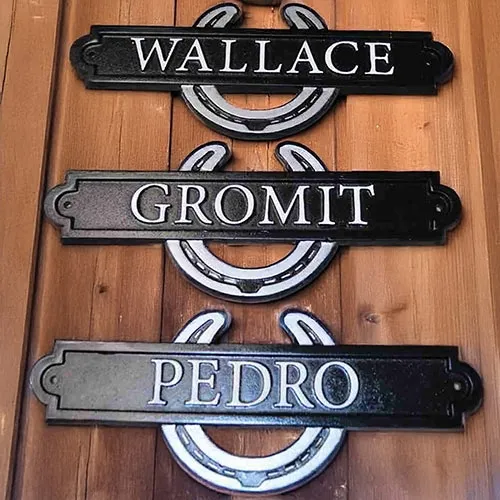 These are available in various lengths Cast Iron Stable Door Signs