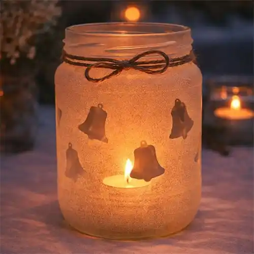 These create a warm and inviting atmosphere. Personalised frosted glass tea light holder for weddings