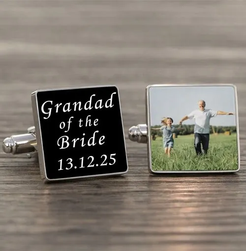 Also available as Father of the Bride Grandad of the Bride - Wedding Cufflinks