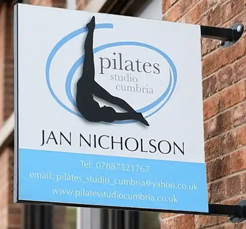 This sign includes two full colour printed panels Heavy Duty Projecting Sign