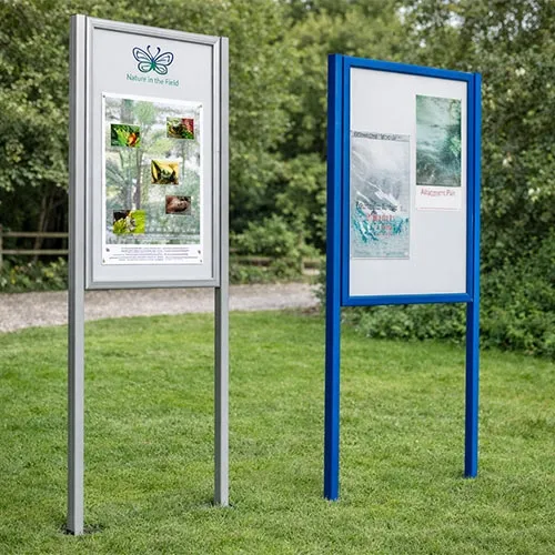 Available in 5 colours Outdoor Notice Board - 30mm Profile