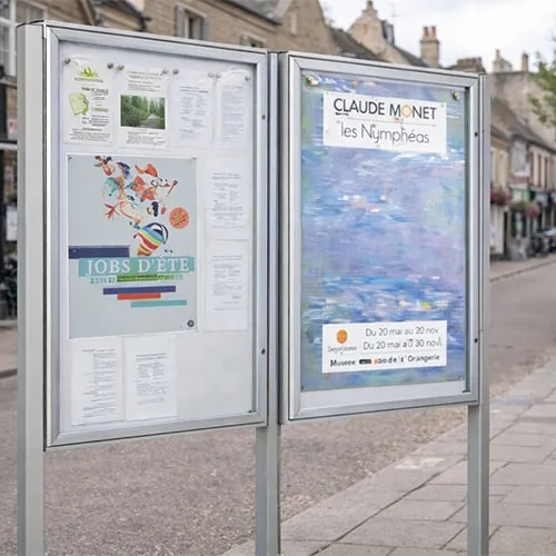 These are lockable and waterproof Public information boards installed in town location