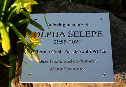 Engraved top quality brass memorial plaque. Engraved Brass Plaque