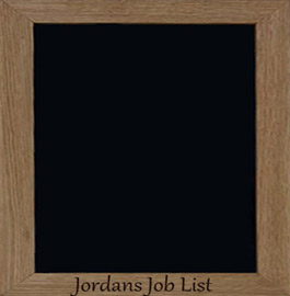 Personalised blackboard with engraved frame