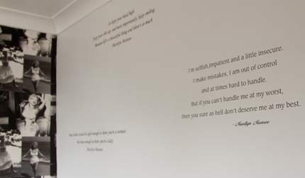 Wall quote words