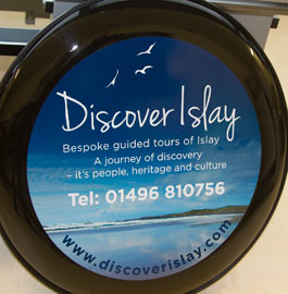 Full colour printed and laminated wheel cover
