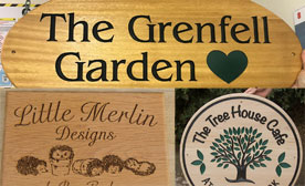 Wooden signs in all shapes and sizes