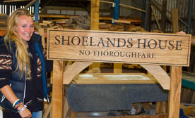 Large oak signs made just the way you want