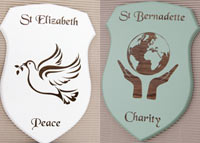 Painted and laser etched plaques, shields and signs.