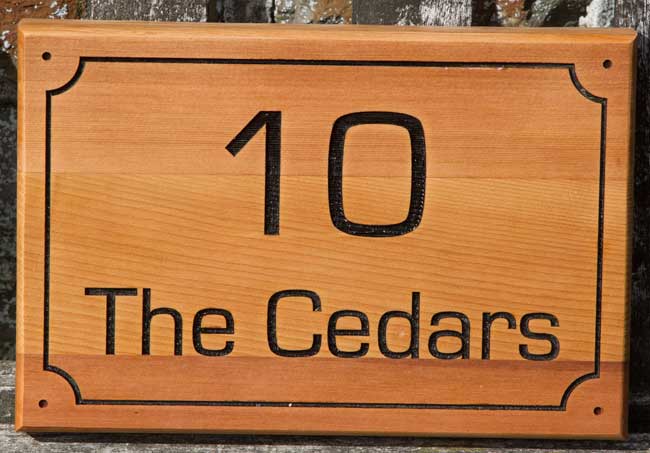 Red Cedar Sign