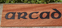 Sapele - alternative to maghogany - for wooden house signs