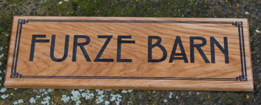 Bordered Wooden Sign