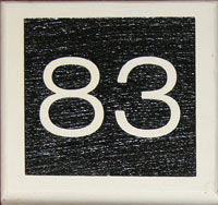 Black and White House Number